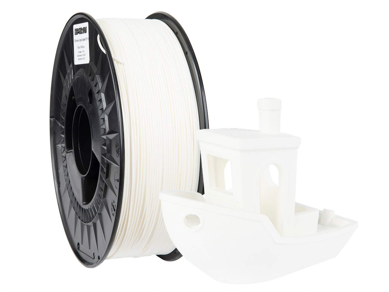 Филамент B2N Filament High Speed PET-G 1.75mm Бяло 1kg